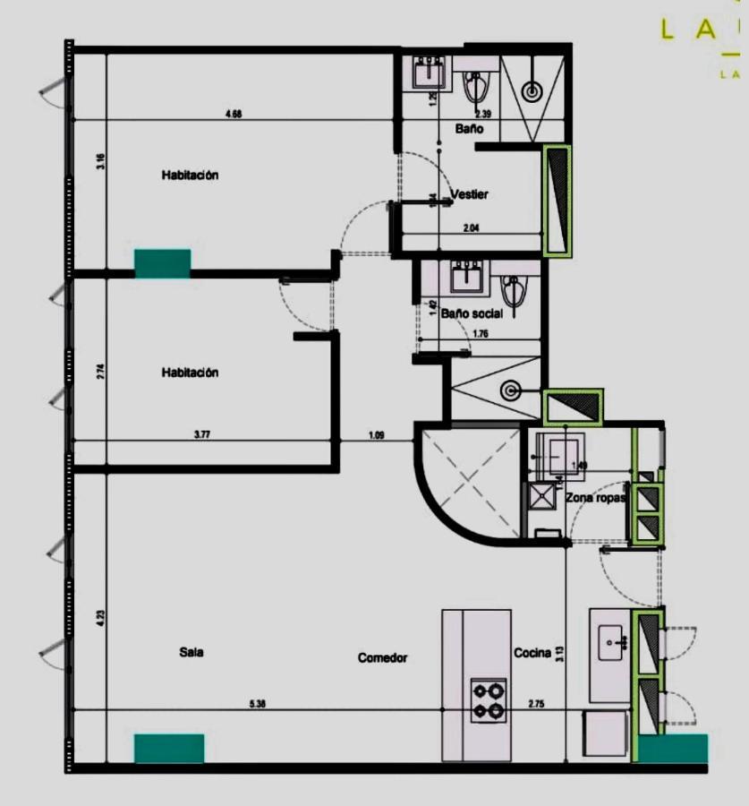 Apartamento Lauret En Laureles Medellín Zewnętrze zdjęcie
